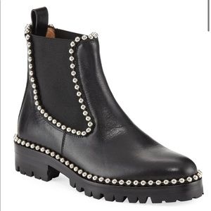 Alexander Wang Boots - Black with metallic pearl studs boots/booties (used)